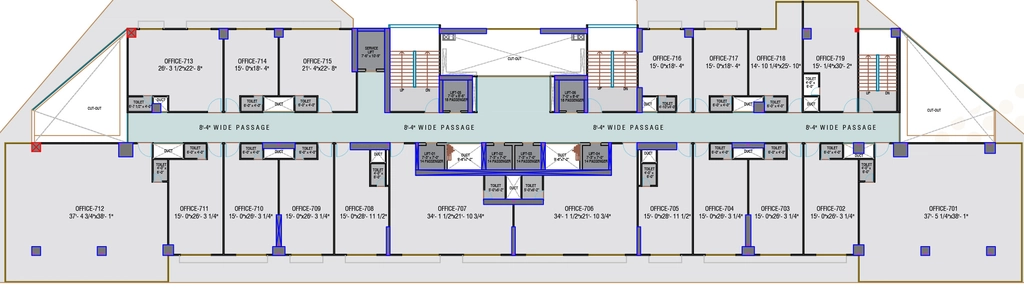 Floor Plan of Sahjanand The Capital 2 in Science City, Ahmedabad - Image 319288