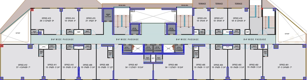 Floor Plan of Sahjanand The Capital 2 in Science City, Ahmedabad - Image 319289