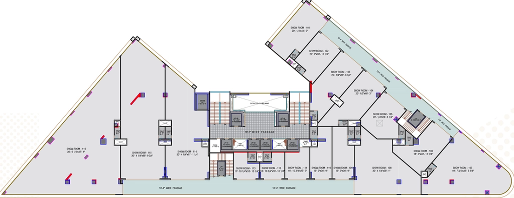 Floor Plan of Sahjanand The Capital 2 in Science City, Ahmedabad - Image 319291