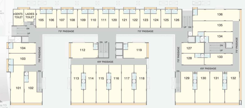 Floor Plan of Gala Magnus in South Bopal, Ahmedabad - Image 359052