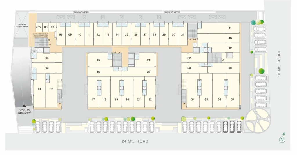 Master Plan of Gala Magnus in South Bopal, Ahmedabad - Image 359051