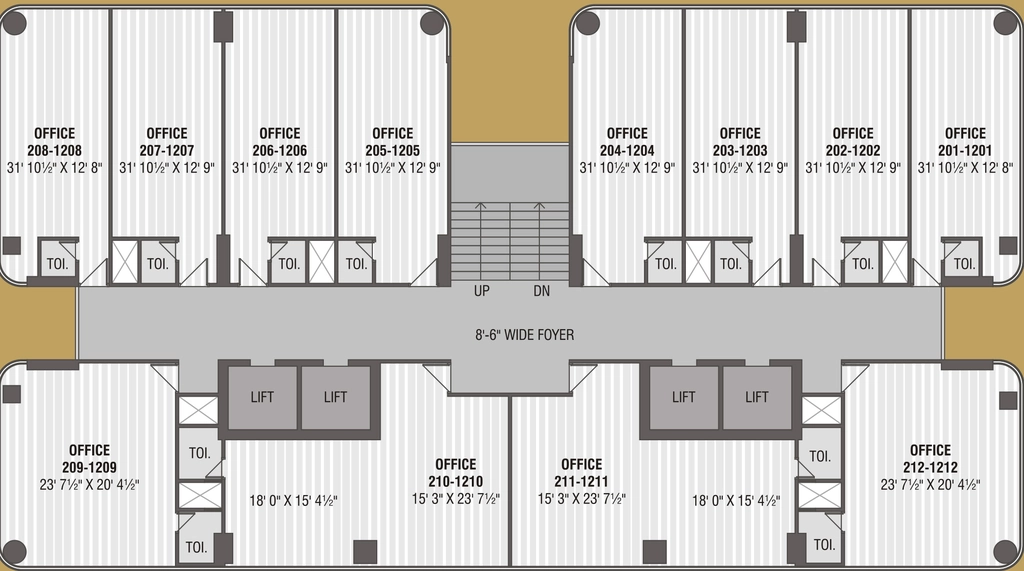 Floor Plan of Krish Cubical in Thaltej, Ahmedabad - Image 315606