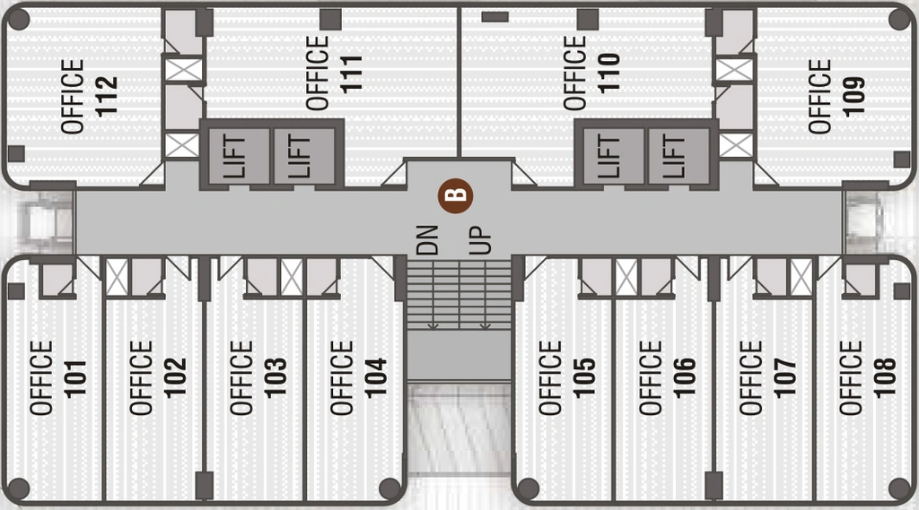 Floor Plan of Krish Cubical in Thaltej, Ahmedabad - Image 315604