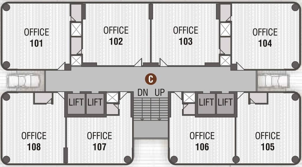 Floor Plan of Krish Cubical in Thaltej, Ahmedabad - Image 315605
