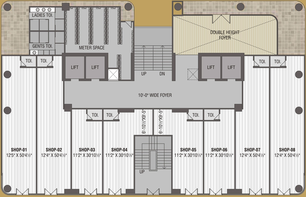 Floor Plan of Krish Cubical in Thaltej, Ahmedabad - Image 315607