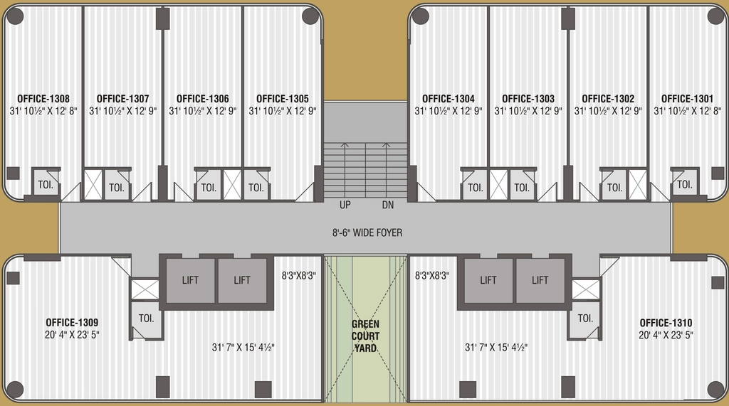 Floor Plan of Krish Cubical in Thaltej, Ahmedabad - Image 315602