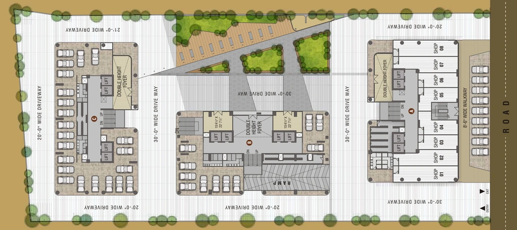 Master Plan of Krish Cubical in Thaltej, Ahmedabad - Image 315601