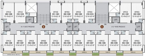 Floor Plan of Prahladnagar Trade Center in Prahlad Nagar, Ahmedabad - Image 312341