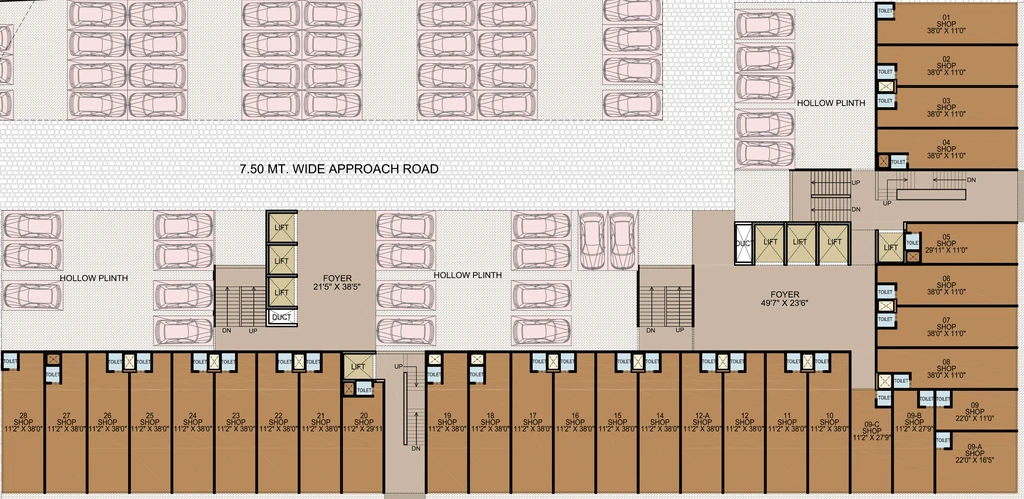 Floor Plan of Sun Gravitas in Shyamal, Ahmedabad - Image 313931