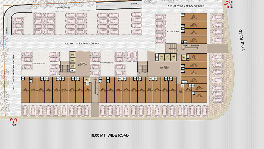 Master Plan of Sun Gravitas in Shyamal, Ahmedabad - Image 313929