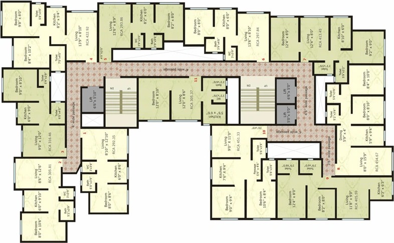 Floor Plan of JSB Sai Nakshatra Trrident in Virar West, Palghar - Image 19606