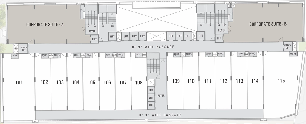 Floor Plan of Swati Clover in Thaltej, Ahmedabad - Image 320203
