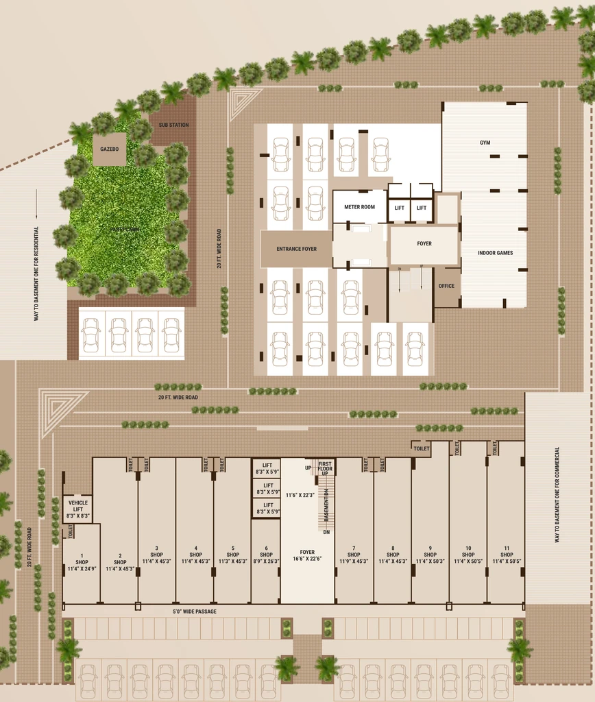Master Plan of Aaryan Elan in Jagatpur, Ahmedabad - Image 318074