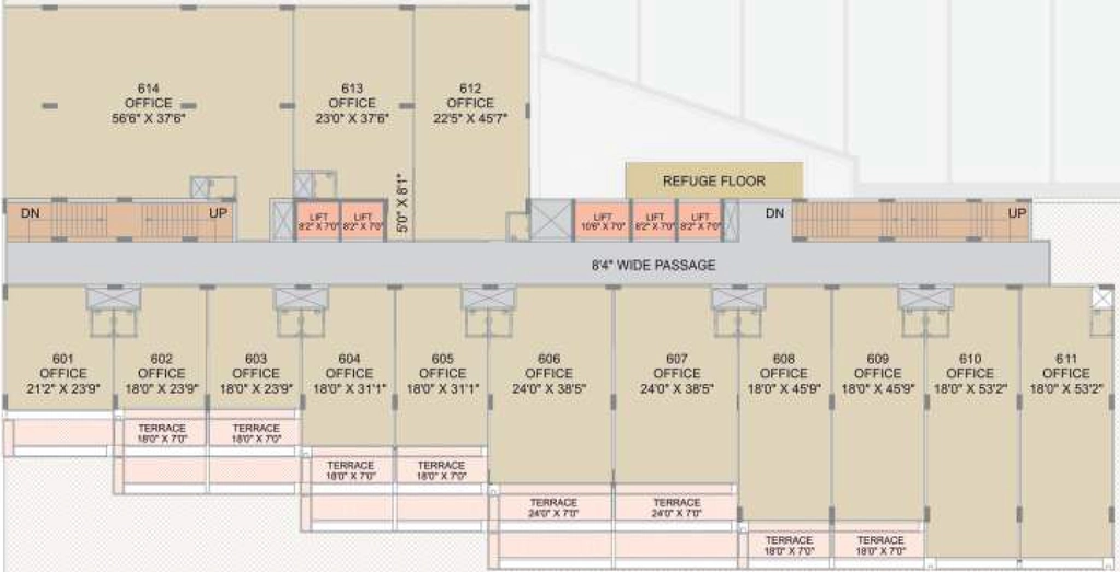 Floor Plan of Avirat Silver Radiance 4 in Gota, Ahmedabad - Image 315356