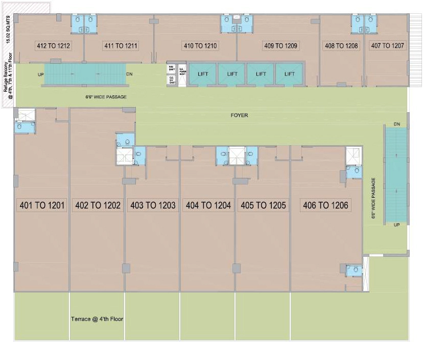 Floor Plan of A Shridhar Athens in Shivranjani, Ahmedabad - Image 315242