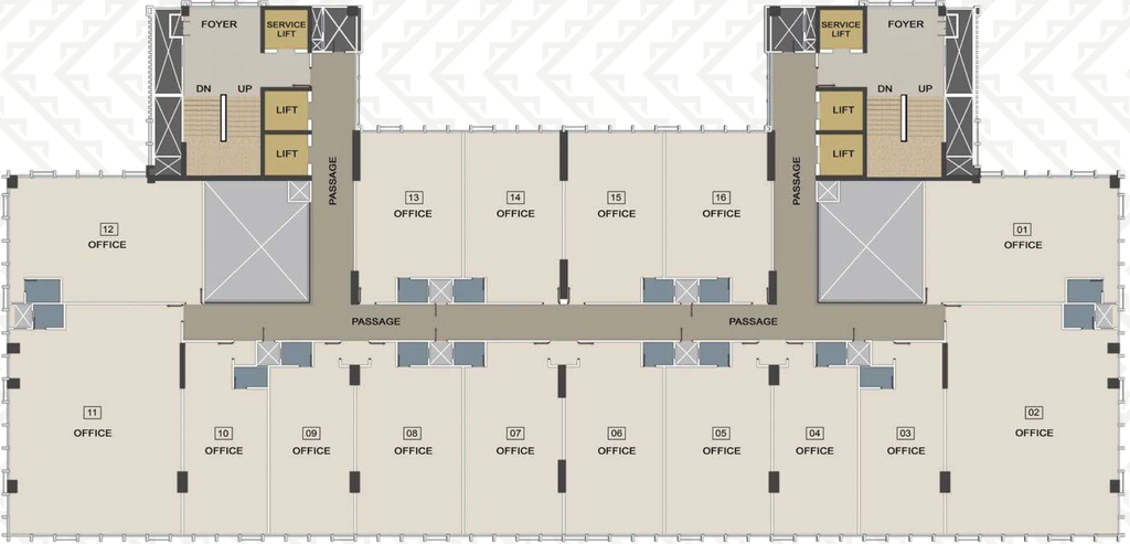 Floor Plan of Ratnaakar Nine Square in Vastrapur, Ahmedabad - Image 312361