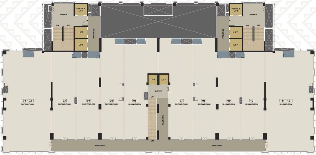 Floor Plan of Ratnaakar Nine Square in Vastrapur, Ahmedabad - Image 312360