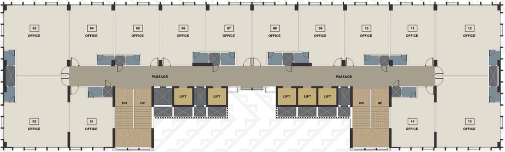 Floor Plan of Ratnaakar Nine Square in Vastrapur, Ahmedabad - Image 312359