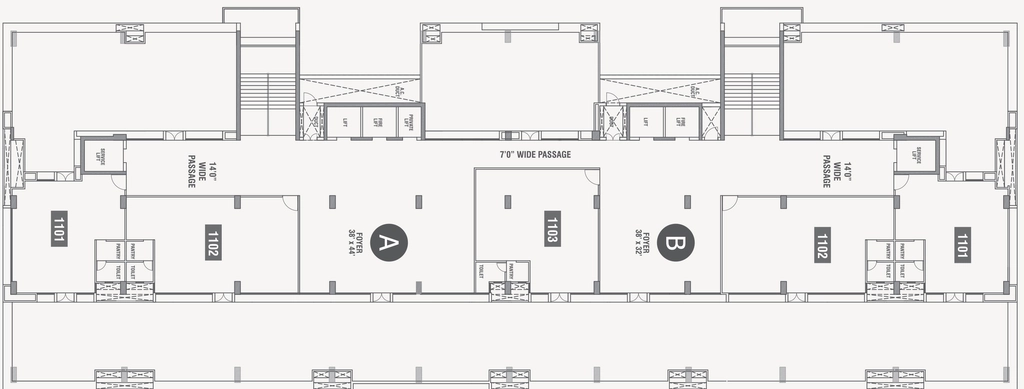 Floor Plan of Synthesis The First in Vastrapur, Ahmedabad - Image 313963