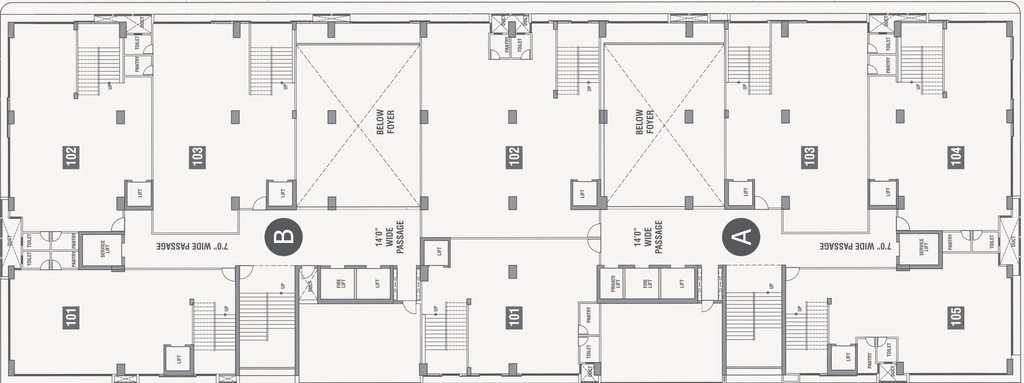 Floor Plan of Synthesis The First in Vastrapur, Ahmedabad - Image 313967