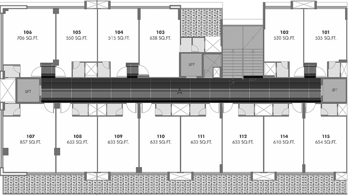 Floor Plan of Goyal Titanium Heights in Prahlad Nagar, Ahmedabad - Image 312173