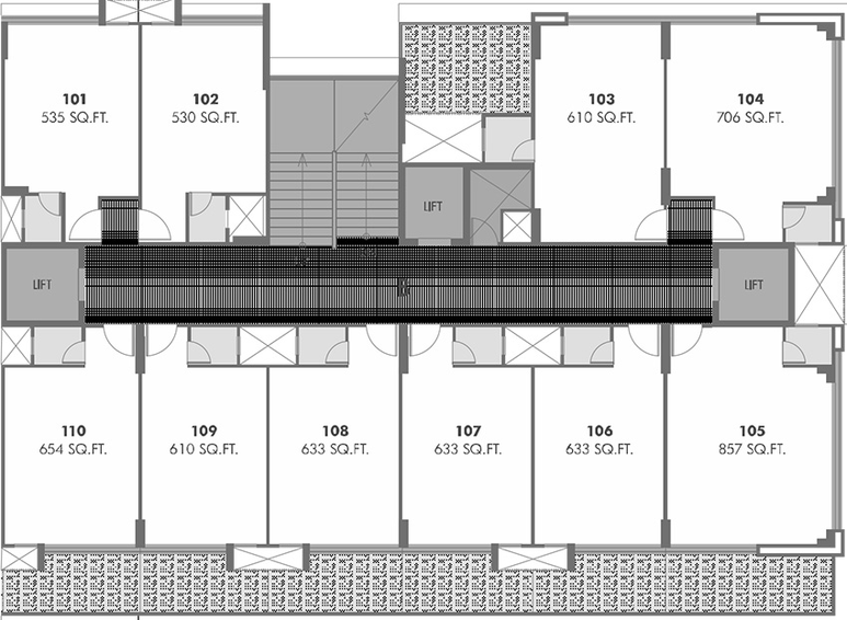 Floor Plan of Goyal Titanium Heights in Prahlad Nagar, Ahmedabad - Image 312174