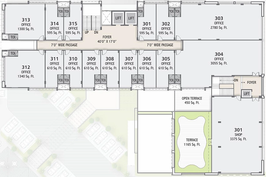 Floor Plan of Shilp Aaron in Bodakdev, Ahmedabad - Image 316402