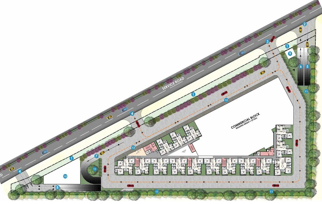 Master Plan of Commercial SBR Keerthi in Old Madras Road, Bangalore - Image 361286