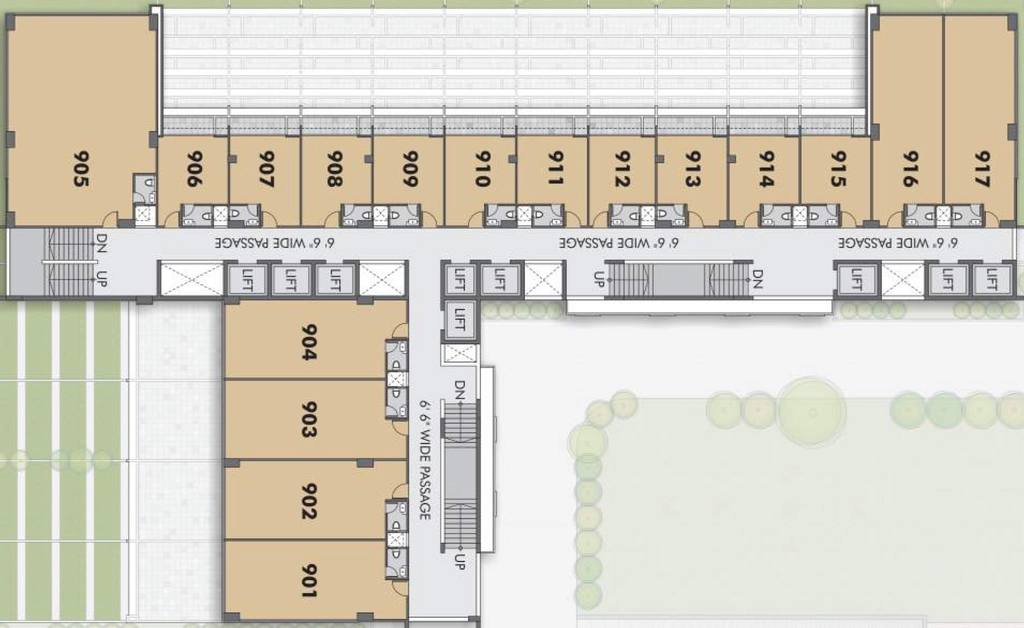 Floor Plan of Ratnanjali Square in Satellite, Ahmedabad - Image 316067