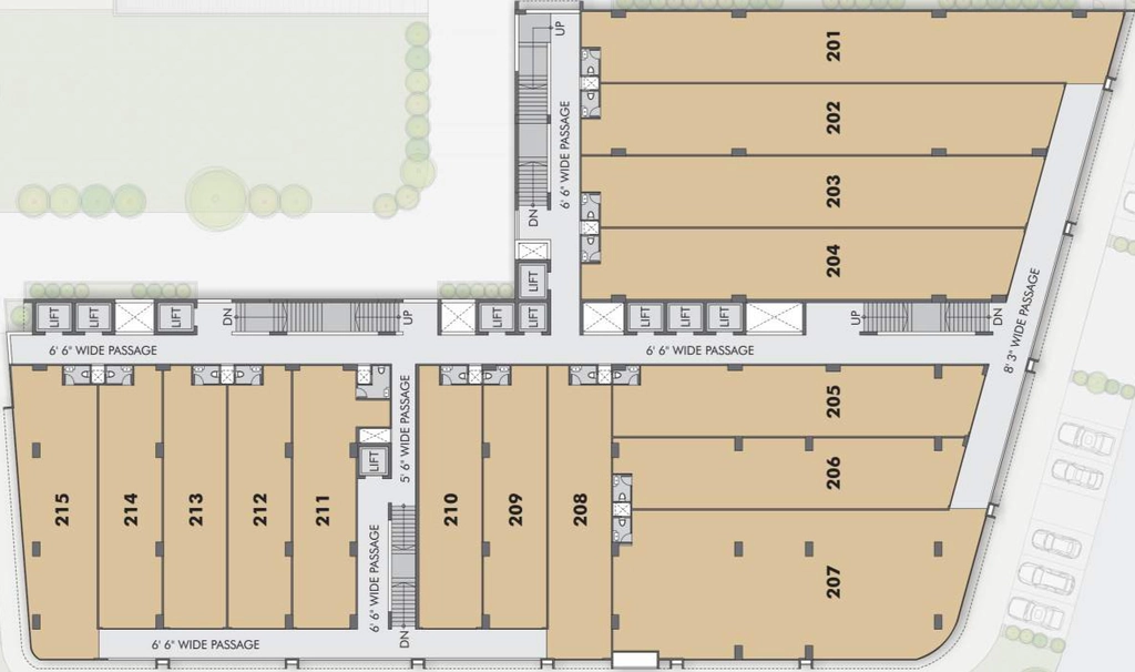 Floor Plan of Ratnanjali Square in Satellite, Ahmedabad - Image 316068