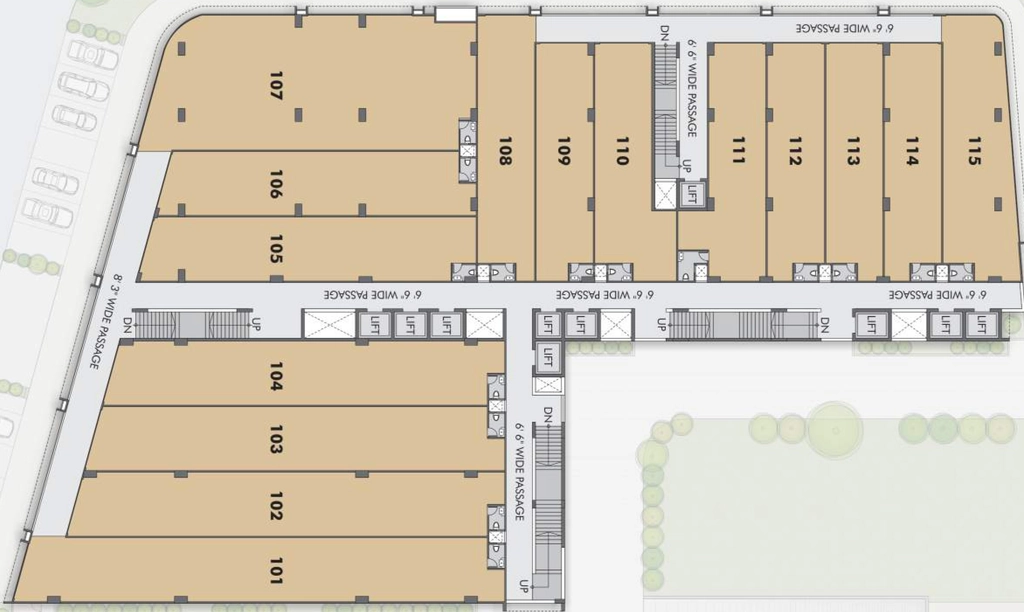 Floor Plan of Ratnanjali Square in Satellite, Ahmedabad - Image 316065