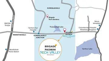 Location of Brigade Padmini Tech Valley Cloud - Image 361269