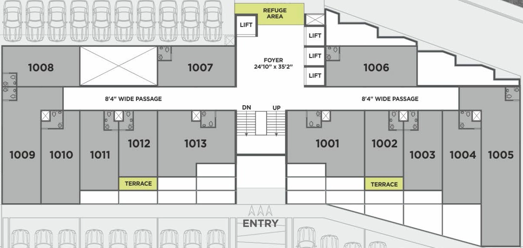 Floor Plan of Satyamev Elite in Bopal, Ahmedabad - Image 316116