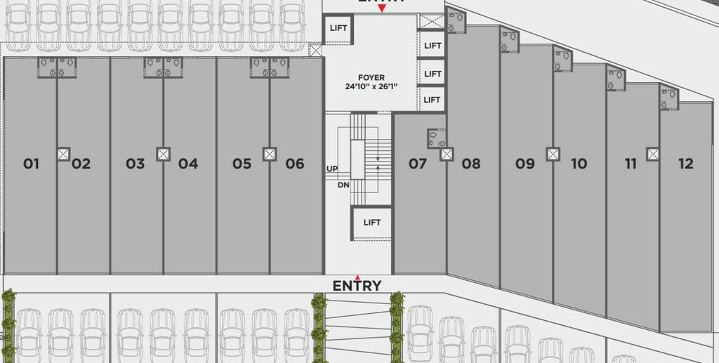 Floor Plan of Satyamev Elite in Bopal, Ahmedabad - Image 316114