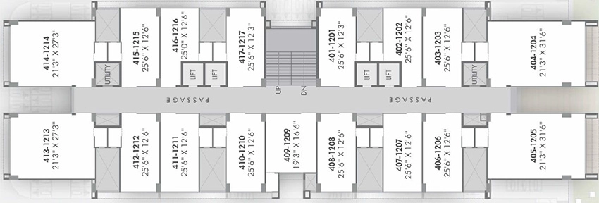 Floor Plan of Shree Siddhi Ganesh Glory in Jagatpur, Ahmedabad - Image 323516