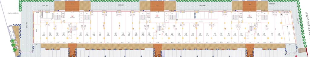 Floor Plan of Swati Trinity in Shela, Ahmedabad - Image 320230