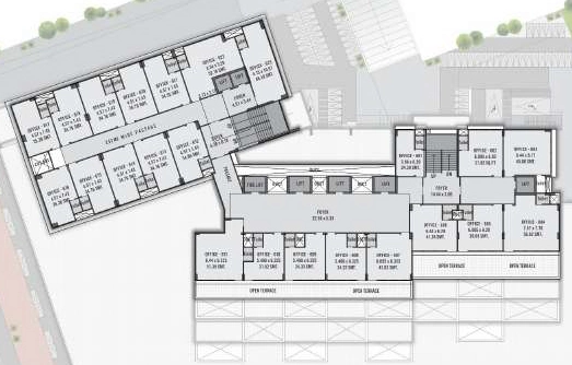 Floor Plan of Shyam North Plaza in Motera, Ahmedabad - Image 359485