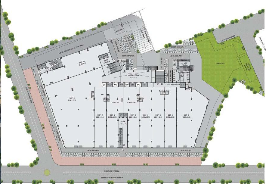 Master Plan of Shyam North Plaza in Motera, Ahmedabad - Image 359484
