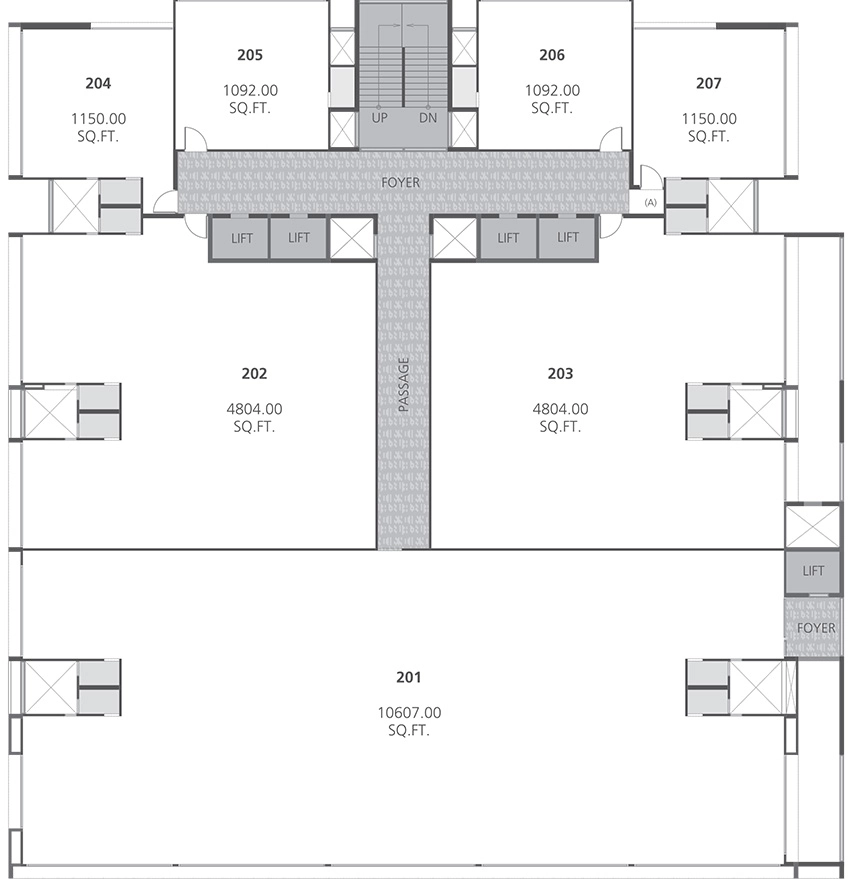Floor Plan of Goyal Titanium One in Bodakdev, Ahmedabad - Image 318456