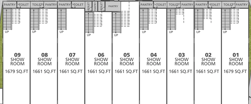 Floor Plan of Parshwanath Business Park in Prahlad Nagar, Ahmedabad - Image 319208