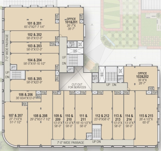 Floor Plan of Grace Business Park in Sola, Ahmedabad - Image 359433