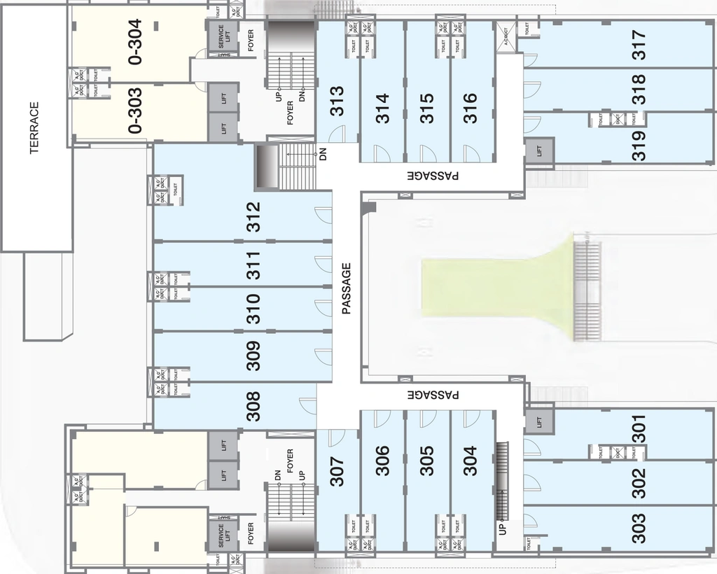 Floor Plan of Gala Empire in Thaltej, Ahmedabad - Image 312092