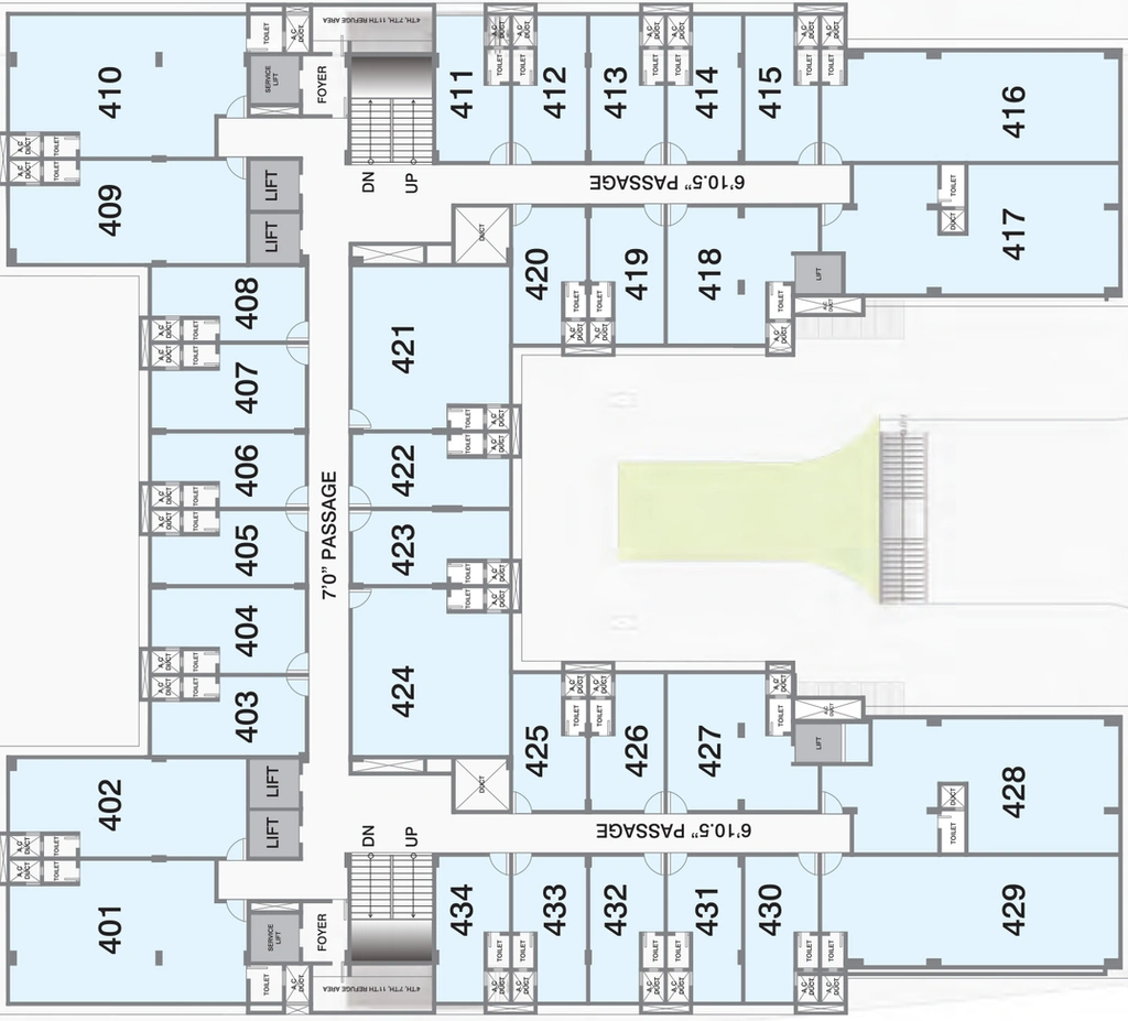 Floor Plan of Gala Empire in Thaltej, Ahmedabad - Image 312091