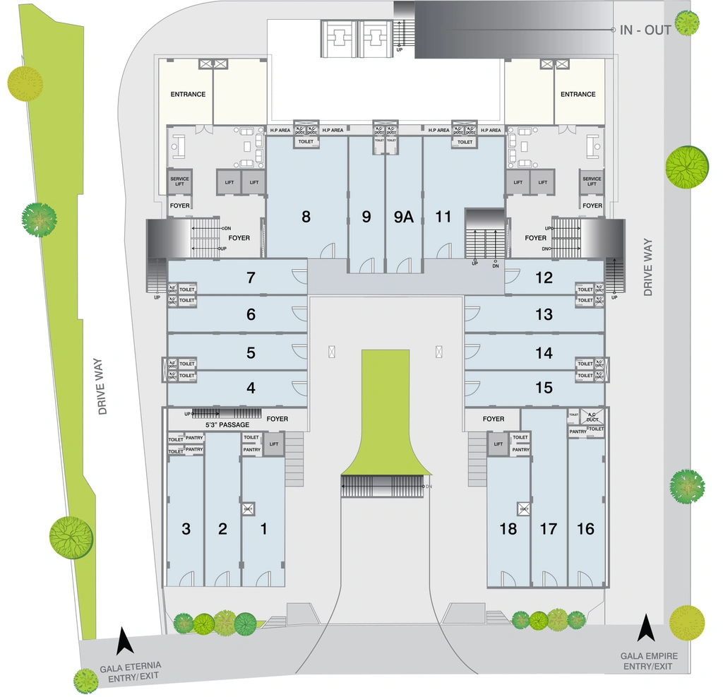 Master Plan of Gala Empire in Thaltej, Ahmedabad - Image 312090