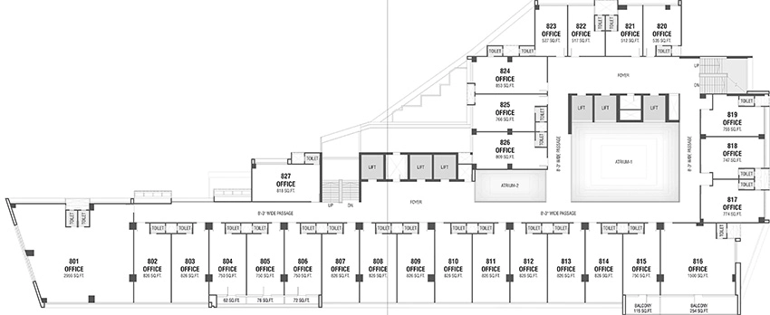 Floor Plan of Shivalik Satyamev in Bopal, Ahmedabad - Image 324145