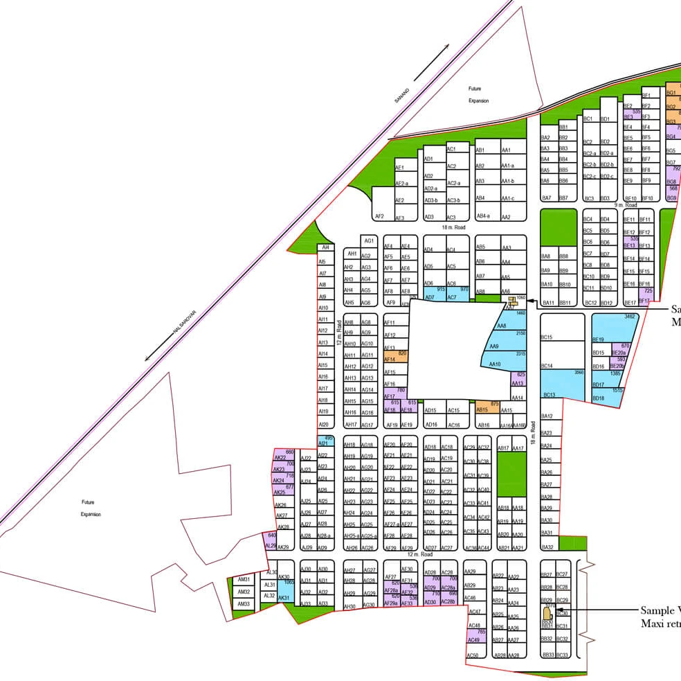 Master Plan of Synthesis Suramya Abode in Sanand, Ahmedabad - Image 360419