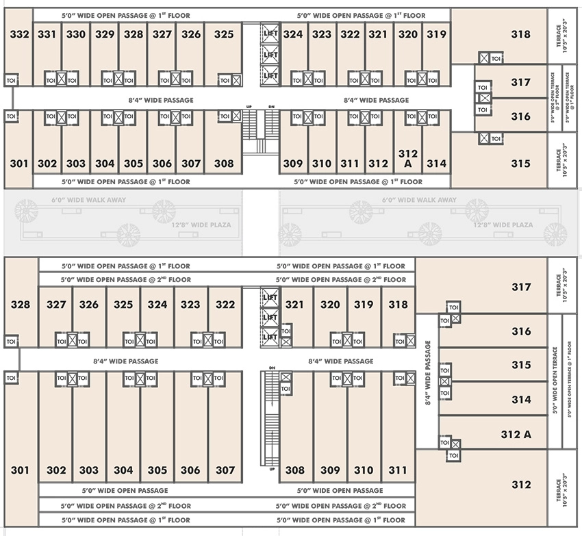 Floor Plan of Sun South Street in South Bopal, Ahmedabad - Image 316574