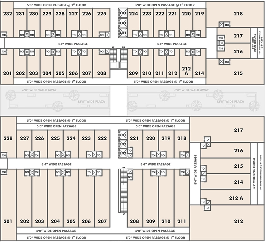 Floor Plan of Sun South Street in South Bopal, Ahmedabad - Image 316573