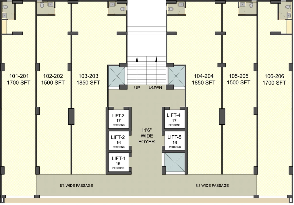 Floor Plan of Sun CentralPark in Ambli, Ahmedabad - Image 320132