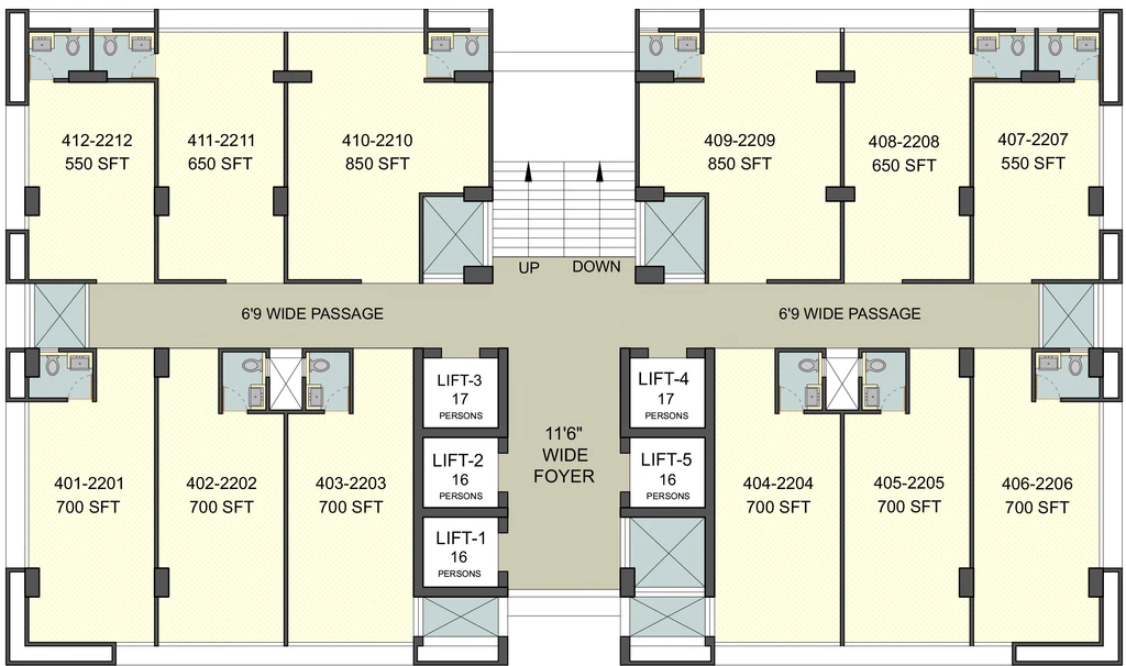 Floor Plan of Sun CentralPark in Ambli, Ahmedabad - Image 320133